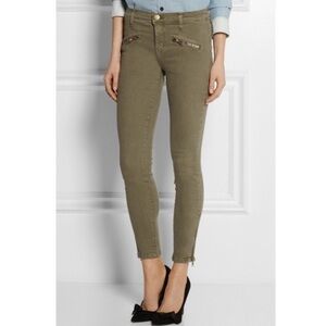 Current Eliott the soho stiletto skinny Jeans in army green sz 27